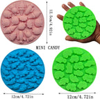 Gummy Candy Molds - Silicone Gummy Bear/Dinosaur/Car Molds for Kids,Non-stick and Bpa Free for Mini Candy Chocolate Gummies Baking