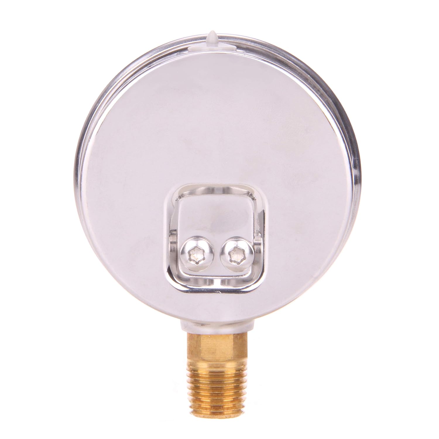 MEASUREMAN 2-1/2" Dial Size, Glycerin Filled Pressure Gauge, 0-100psi/kpa, 304 Stainless Steel Case, 1/4" NPT Lower Mount