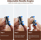 WDT Tool - Coffee Distribution Tool with Magnetic Stand, Adjustable Range Espresso Stirrer, 304 Stainless Steel 6 Needles 0.4mm and 6 Extra Needles 0.25mm