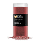 Maroon Red BREW GLITTER Edible Glitter For Drinks, Cocktails, Beer, Garnish Glitter & Beverages | KOSHER & HALAL Certified | 100% Edible & Food Grade | Vegan, Gluten, Nut Free (50g, Maroon Red)