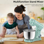 Electric Stand Mixer, 10 Speeds Tilt-Head Food Mixer, 3-IN-1 Kitchen Mixer for Daily Cooks with Dishwasher-Safe 6.5 QT Bowl,Dough Hook, Beater, Whisk (Agave Green)