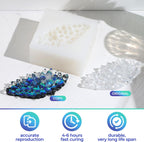 LET'S RESIN Silicone Mold Making Kit Liquid Silicone Rubber 140oz/1 Gallon Translucent Clear Mold Making Silicone-Mixing Ratio 1:1-Molding Silicone for Resin Molds,Silicone Molds Maker DIY Making