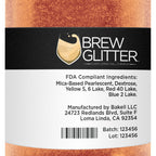 Bronze BREW GLITTER Edible Glitter For Drinks, Cocktails, Beer, Garnish Glitter & Beverages | KOSHER & HALAL Certified | 100% Edible & Food Grade | Vegan, Gluten, Nut Free (50g, Bronze)