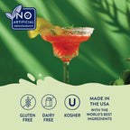 Jordan's Skinny Syrups Sugar Free Syrup, Naturally Sweetened Strawberry Key Lime Margarita Mix, 32 oz, Low Calorie Flavoring, Protein Shake, Cocktail & More, Gluten Free, Keto Friendly