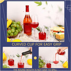 12 Pack Single Serving Wine Carafe Glass Small Mini Carafe Individual Wine Refill Decanter for Dinner Parties Tastings Bars Restaurants (7.7 oz)