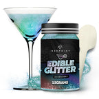 BeePoint Iridescent Edible Glitter for Drinks 15g - Food Grade, Vibrant Color Shimmer Powdered Dust for Drinks, Cocktails, Cake Decorating, Baking, Chocolates, Candy, Sweets, & Cookies - Vegan & Gluten Free