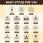 Personalized Christmas Cookie Stamp Custom Acrylic Cookie Embossing Mold with Handle for Baking Decoration