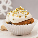 Twisweet Edible Pearl Sprinkles for Cake Decorating 12oz, Gold Silver White and Black Pearls Mix Sugar Sprinkles for Baking, Cake Topper Ice Cream Cupcake Cookie Dessert Decorations Birthday Wedding Valentines Christmas Supplies