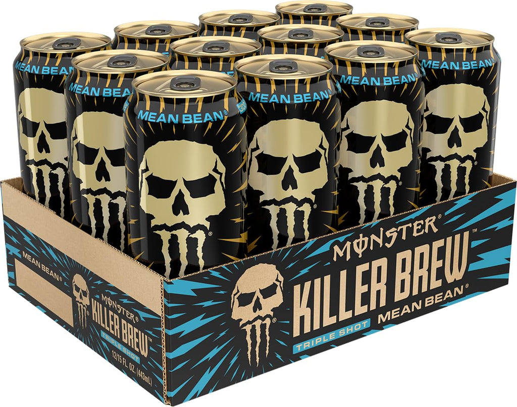 Monster Energy Killer Brew Mean Bean,15 Fl Oz (Pack of 12)