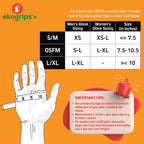 Ekogrips+ Premium Silicone Oven Mitts - Comfy, Waterproof, Heat Resistant BBQ Gloves for Grilling, Long Cuff for Added Protection, 5 Finger Dexterity, 3 Sizes, 4 Colors, S/M, Orange