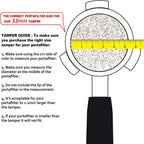 Diguo Elegance Wooden Coffee Tamper. Flat Espresso Tamper for 53mm Portafilter. Stainless Steel Flat with Height Adjustable Wooden Handle. Barista Espresso Tamper (53mm Tamper)