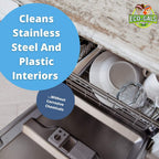 Dishwasher Cleaner, Heavy Duty, Septic Safe, Removal of Odors, Limescale, Smell, Grime, and Calcium - 12 Tablets - 12 Month Supply - Unscented