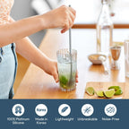 carrotez 9.9" Silicone coffee stirrer, Long Coffee Spoon, Reusable Iced Tea Spoon, Multipurpose Beverage Stirring Stick - Grey