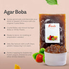 Fanale Brown Sugar Agar Tapioca Boba Jelly Ball for Milk Tea Coffee Shaved Ice Topping (4.4 lb/bag) TAP005-B