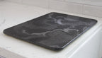 Large Stone Drying Mat for Kitchen Counter, Water Absorbing Stone, Quick Dry Stone Mat Kitchen, Diatomaceous Earth Dish Drying Mat (17.7 x 13.8 Inch Black Marble Drying Mat)