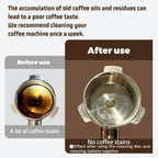 54mm Cleaning Disc Replacement for Breville Barista Espress Backflush Compatible with BES870/BES878/BES876/BES840/BES880/BES881/810/881 Espresso Machines Accessories(54mm Glossy Black (With Holes))