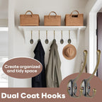 Wall Hooks for Hanging, 25-Pack Heavy Duty Metal Coat Hooks, for Living Room, Bathroom, Kitchen, Bedroom for Towel, Hat, Key, Closet, Bag (Bronze)