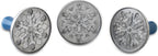 Nordic Ware Snowflake Cookie Stamps, 3-inch rounds, Silver