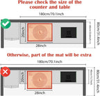Non-slip Silicone Pastry Mat Extra Large with Measurements 28''By 20'' for Silicone Baking Mat, Counter, Dough Rolling, Oven Liner,Fondant/Pie Crust By Folksy Super Kitchen Red