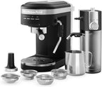 KitchenAid Semi-Automatic Espresso Machine and Automatic Milk Frother Attachment - KES6404