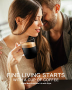 LUXU Glass Coffee Mugs(Set of 2)-17 oz,Clear Beer Mugs,Glass Tea Cups with Comfortable Handle,Lead-free Drinking Glasses,Perfect for Latte,Espresso,Juice,Water,Milk or Hot and Cold Beverage