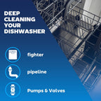 Dishwasher Cleaner and Deodorizer Tablet - Helps Remove Limescale, Mineral Buildup and Odor - Formulated to Clean Inside all Machines - 12 Cleaner Tablets…