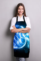 Ocean Turtle Apron for Women and Men, Galaxy Turtle Adjustable Kitchen Chef Apron for Cooking Baking - Cute Birthday, Anniversary, Mother's Day Apron Gifts for Mom Wife Girlfriend Aunt Grandma