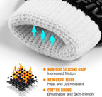 BBQ Gloves, Oven Gloves, 1472°F Extreme Heat Resistant Barbecue Gloves, Silicone Non-Slip Oven Mitts, Kitchen Gloves for Cooking, Grilling, and Baking (Black)