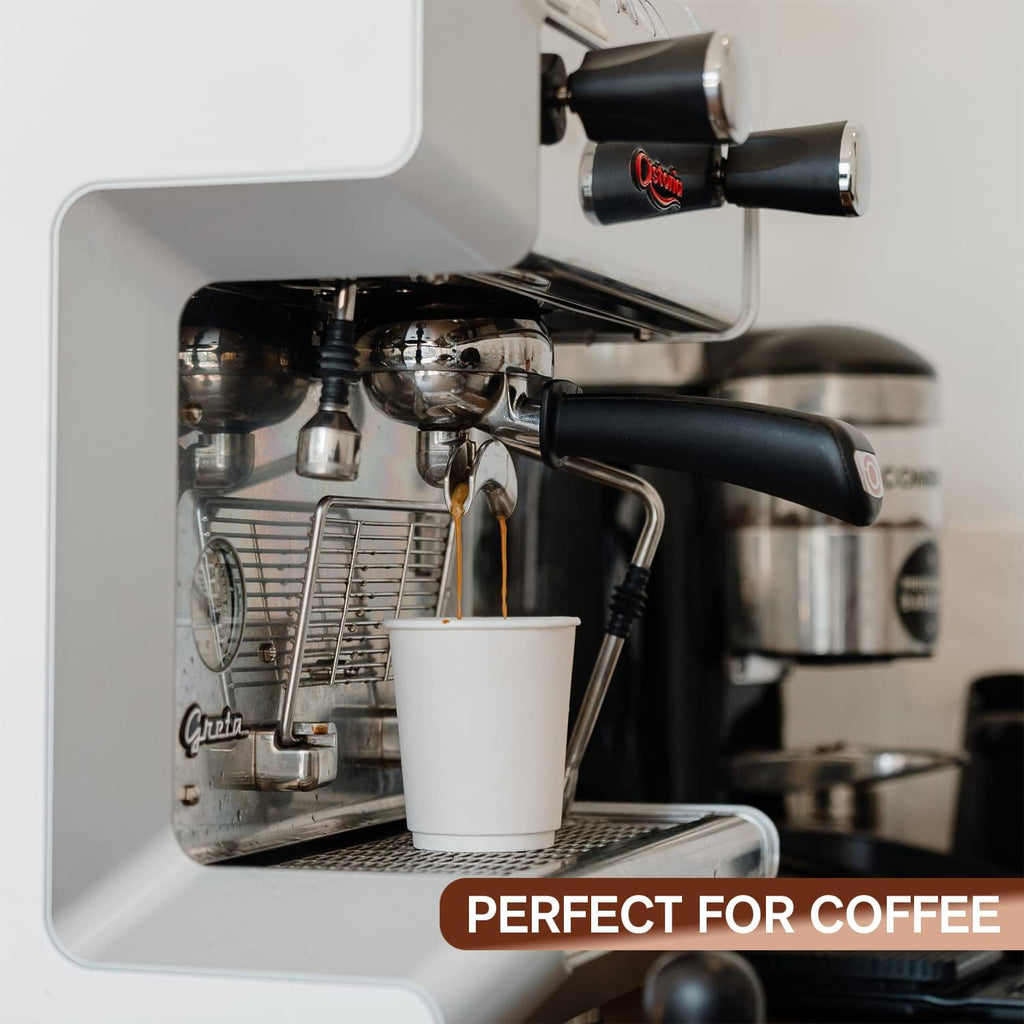 Smygoods White - Double Wall Coffee Cup - (12 OZ, 26 Count) For Hot Beverages, Tea, Espresso, Cocoa - To Go Drink Containers, Café & Office