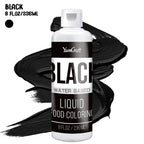 Food Coloring Liquid - Vibrant Color Food Coloring for Cake Decorating, Baking, Easter Egg, Icing - Tasteless Food Color Dye for Fondant, Cooking, Slime, Airbrush (Black, 8 Fl.oz)