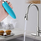 Milk Frother, Coffee Frother, Whisk, Upgraded Motor Electric Whisk Durable Low Noise Mini Drink Mixer Portable Foam Maker For Cold Milk Bulletproof Coffee Latte, Blue