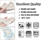 Lace Fondant Mold Set of 3, Edible Lace border Cake Decorating Imprint Mat Silicone Molds for Wedding, Valentine's Day, Chocolate, Cupcake, Cookies, Gum, Candy, Marzipan, Polymer Clay, Epoxy Crafts