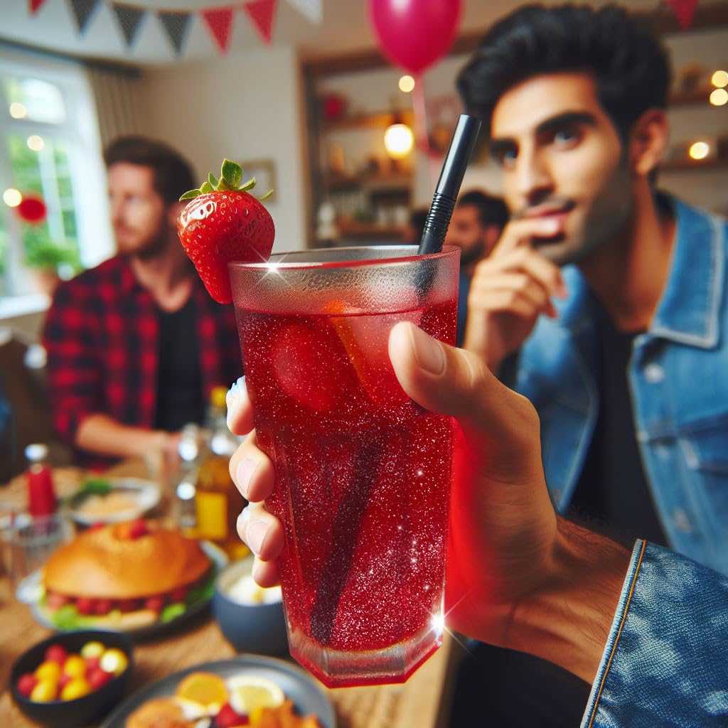 Brew Glitter - Maroon Red (25g Spray Pump 1x Jar) | Edible Glitter for Drinks, Cocktails, Beer, Garnish & Beverages