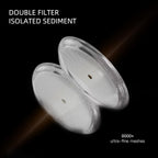 DHPO Ceramic French Press Coffee Maker, 22 Ounce Coffee Press Manual Brewer with Walnut Wood Lid, Premium Food Grade Stainless Steel Filter with Dual Screen for Coffee and Loose Tea, Gift Box, Green