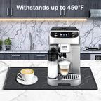 17.7"x14" Silicone Coffee Bar Mat, Non-Slip Hot Pad, Countertop Protector for Air Fryers, Microwaves, Coffee Makers, Compatible with Ninja, Cosori, Chefman, Toshiba