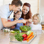 Acrylic Serving Tray with Handles - Lucite Organizer for Bench, Coffee Table, Countertop, Kitchen, Bathroom, Living Room, Powder Room