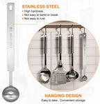 HARFINGTON Single Measuring Spoon 1tsp (1/3tbsp, 5ml) Teaspoon/Tablespoon 430 Stainless Steel Single Tiny Square Bowl Measuring Spoon Long Handle Measure Scoop