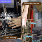 Coffee Knock Box Shock-Absorbent Durable Barista Style Knock Box With Removable Knock Bar and Non-Slip Base Gift (4.6 x 4.3 Inch-Black)