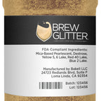 Gold BREW GLITTER Edible Glitter For Drinks, Cocktails, Beer, Garnish Glitter & Beverages | KOSHER & HALAL Certified | 100% Edible & Food Grade | Vegan, Gluten, Nut Free (45g Shaker, Gold)