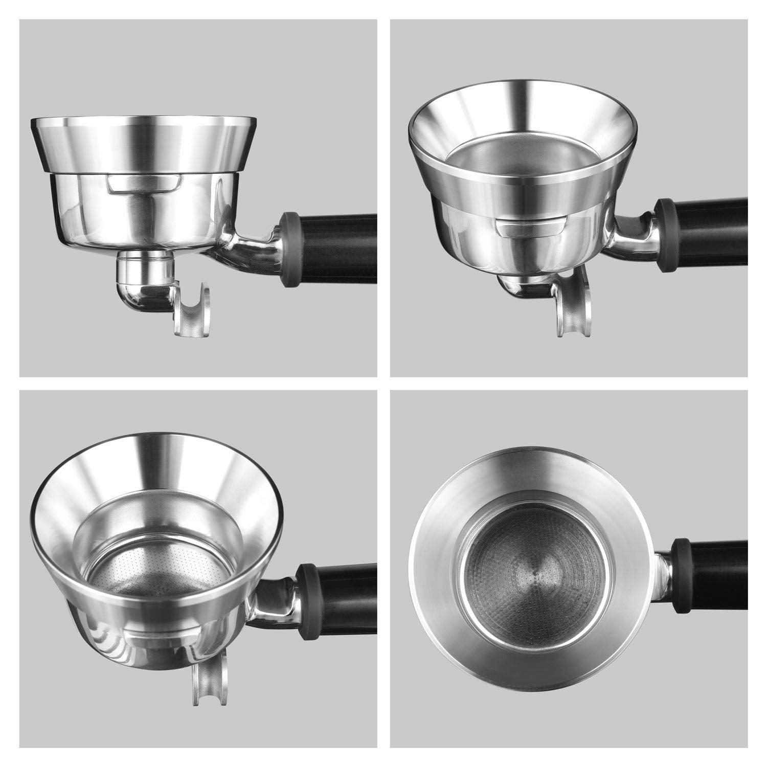 Stainless Steel Espresso Dosing Funnel Compatible with 58mm Portafilter