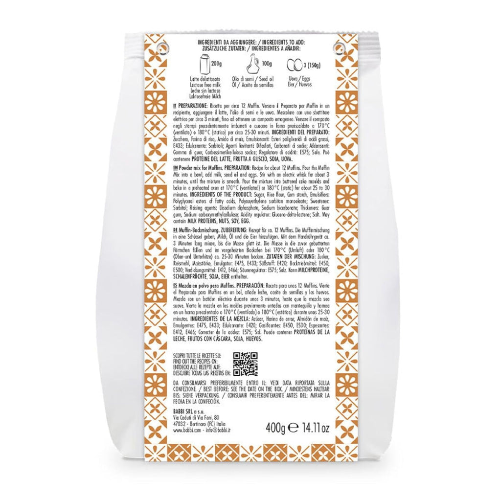 Babbi Home Bakery Gluten Free Baking Mixes - Premium Artisan Mixes for Cakes, Cookies, Bread & More | Easy to Use (Single Pack, Muffin Mix)