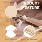 MECCANIXITY 8Pcs Pottery Teaching Rolling Mud Stick Guides, 13" x 0.8" Wood Clay Roller 3 6 9 12mm Thick Ceramic Tools Strips Rolling Guides for Clay Thickness DIY Craft