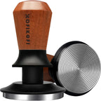 53.3mm Espresso Tamper, Coffee Tamper with Stainless Steel Ripple Base, Barista Espresso Coffee Tamper with 30lbs Spring Loaded and Rosewood Handle Fits for Breville Series 54mm Portafilter