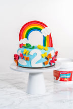 Bakerpan Premium Rolled Yellow Fondant for Cake Decorating - 1 Pound, Vanilla Flavor