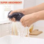 Kitinjoy 100% Cotton Waffle Weave Kitchen Towels, 8-Pack Super Soft and Absorbent Dish Towels for Drying Dishes, Kitchen Hand Towels, 13 in x 28 in, Dark Grey