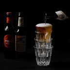 MHW-3BOMBER Shot Glasses Set of 6 Small Glass Cups 3OZ Latte Glasses for Espresso, Whiskey, Vodka, Spirits & Liquors G6190-0S