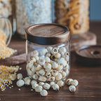 Glass jar candy Containers - 16oz kitchen Glass Airtight Storage jar With Acacia Airtight Lid，for kitchen Seasoning, coffee bean, tea, suger, herbs (4)