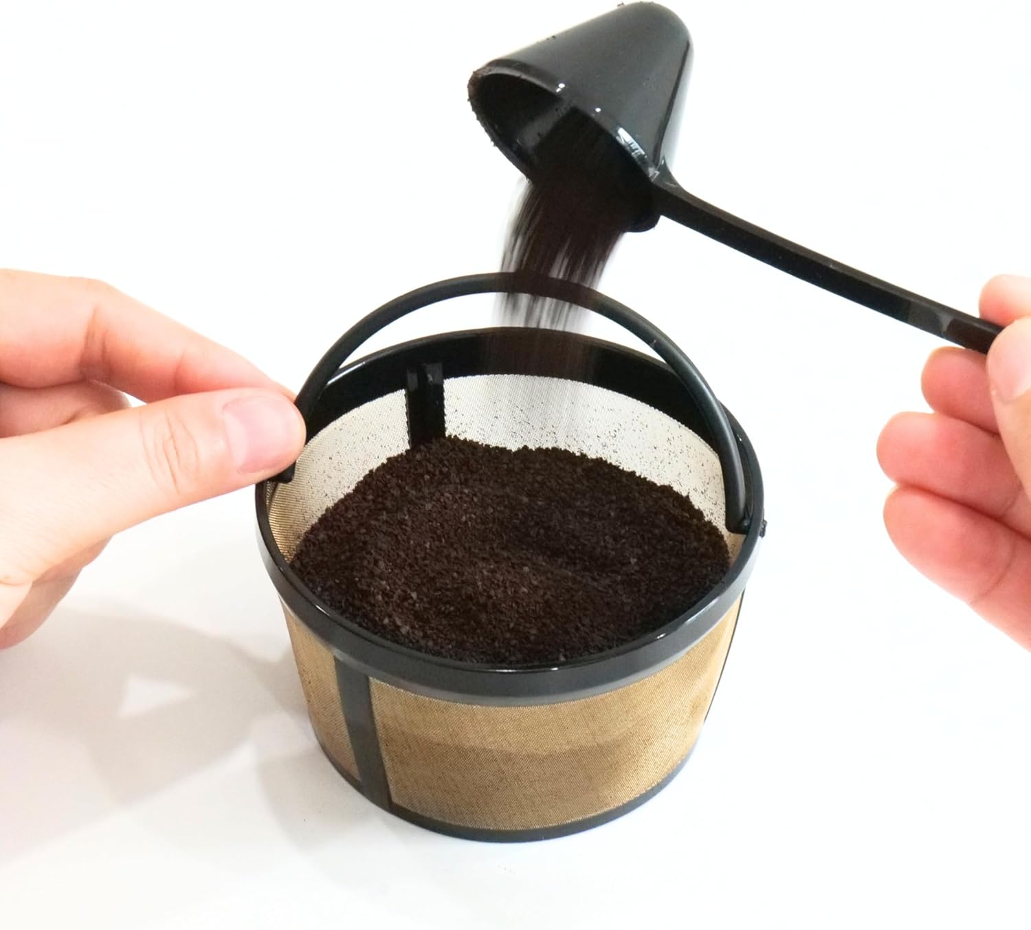 Reusable Coffee Filters for 4-6 Cup Coffee Makers - BPA Free, Fits Mr. Coffee, Black+Decker, Walmart Mainstays & Most 4-6 Cup Basket-Style Brewers (1-Pack)