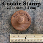 Wood Cookie Stamp, 2.5 Inch (Summer Flower CS-074)