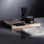 IKAPE 58MM Espresso Tamper Kit 5 IN 1, Espresso Accessories Kit with Semi-Transparent Coffee Tamper, Distributor, Tamper Base, Cleaning Towel, Essential for Baristas